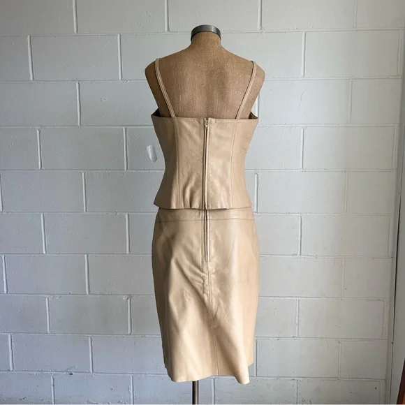 Vintage leather skirt set - Picture 2 of 2